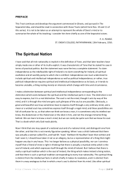 The Spiritual Nation