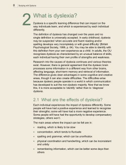 2. What is dyslexia? - The Open University