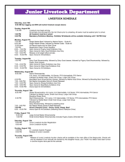 Junior Livestock - Napa Valley Expo