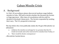 Cuban Missile Crisis