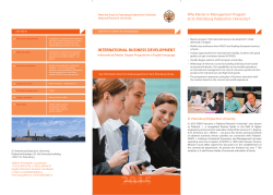 INTERNATIONAL BUSINESS DEVELOPMENT