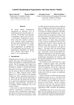 Labeled Morphological Segmentation with Semi