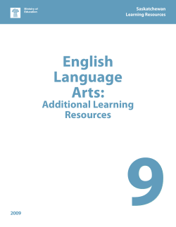 English Language Arts: Additional Learning