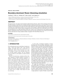 Boundary-dominant flower blooming simulation