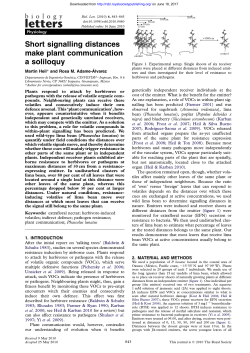 Short signalling distances make plant communication a soliloquy