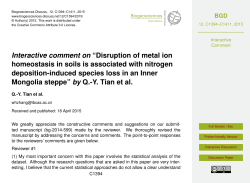 Disruption of metal ion homeostasis in soils is associated with