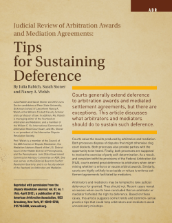 Tips for Sustaining Deference - Dickinson Law