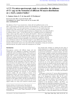 A UV-Vis micro-spectroscopic study to rationalize the influence of Cl