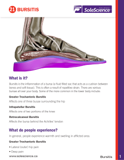 21 bursitis - SoleScience