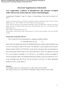 Supplementary Information - Royal Society of Chemistry