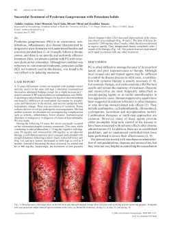 Successful Treatment of Pyoderma Gangrenosum with Potassium