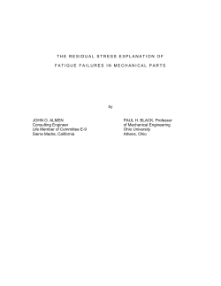 the residual stress explanation of