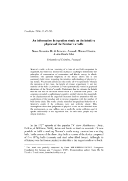 An information integration study on the intuitive physics of the