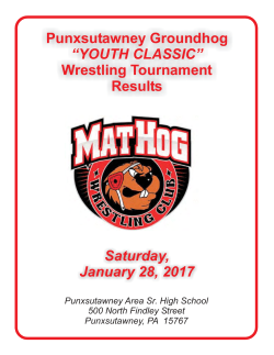 2017 Groundhog Youth Classic Wrestling Tournament