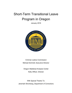 Oregon Short-Term Transitional Leave Program