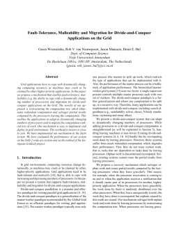 Fault-Tolerance, Malleability and Migration for Divide-and