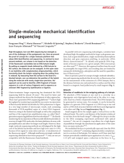 single-molecule mechanical identification and sequencing