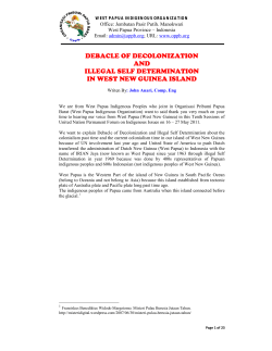 debacle of decolonization and illegal self determination in west new