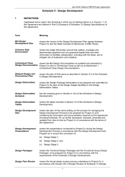 new Perth Stadium &ndash; DBFM Project Agreement