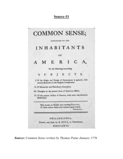 Thomas Paine`s Common Sense