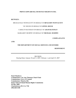 Murphy et al. - Government of PEI