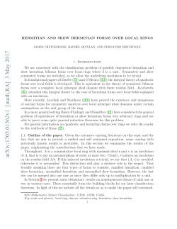 Hermitian and skew hermitian forms over local rings