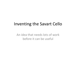 Inventing the Savart Cello