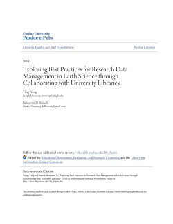 Exploring Best Practices for Research Data Management in Earth