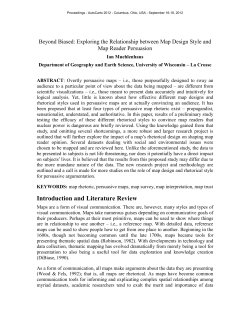 Beyond Biased: Exploring the relationship between map design