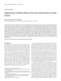 Suppression of Salient Objects Prevents Distraction in Visual Search