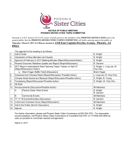 03/09/17 Agenda - Phoenix Sister Cities