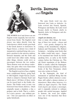 Devils, Demons and Angels