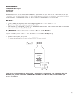 Instructions for Use FERRIPROX&reg; (Feh` ri prox) (deferiprone) oral