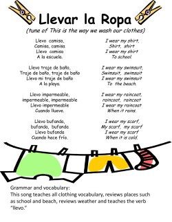 Llevar la Ropa