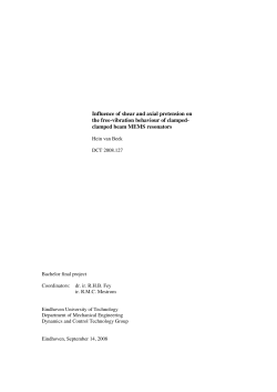 Influence of shear and axial pretension on the free