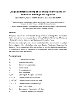 Design and Manufacturing of a Convergent