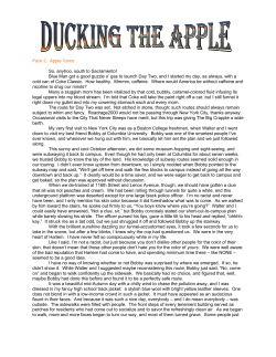 Fock 2: Apple Yarns So, anyhoo, south to Sacramento! Blue Man got