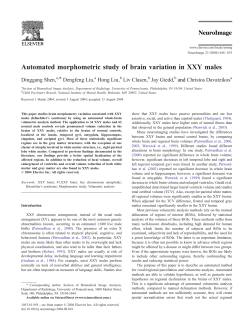 Automated morphometric study of brain variation in XXY males
