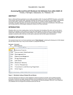 Accessing Microsoft Excel&reg; Workbook Cell Attributes