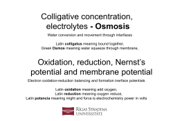 Colligative concentration, electrolytes