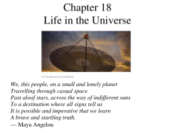 Chapter 18 Life in the Universe