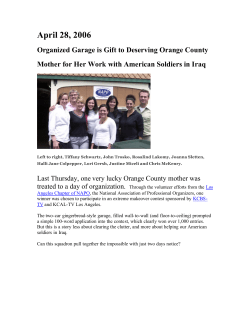 Garage Makeover featured on KCBS-TV