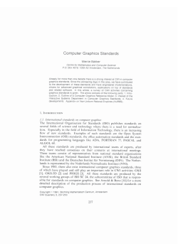 Computer Graphics Standards