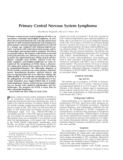 Primary Central Nervous System Lymphoma