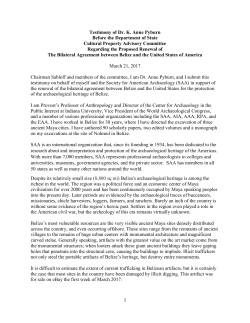 Dr. K. Anne Pyburn testifies in favor of renewal of agreement with