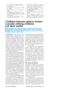 Collision between galaxy clusters unveils striking evidence of dark