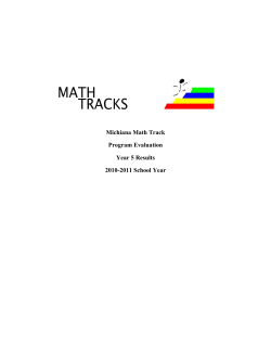 MathTracks Year 5 Results - 2010-2011