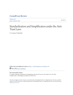 Standardization and Simplification under the Anti