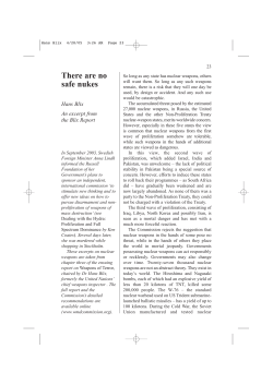 There are no safe nukes