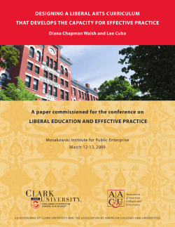 designing a liberal arts curriculum